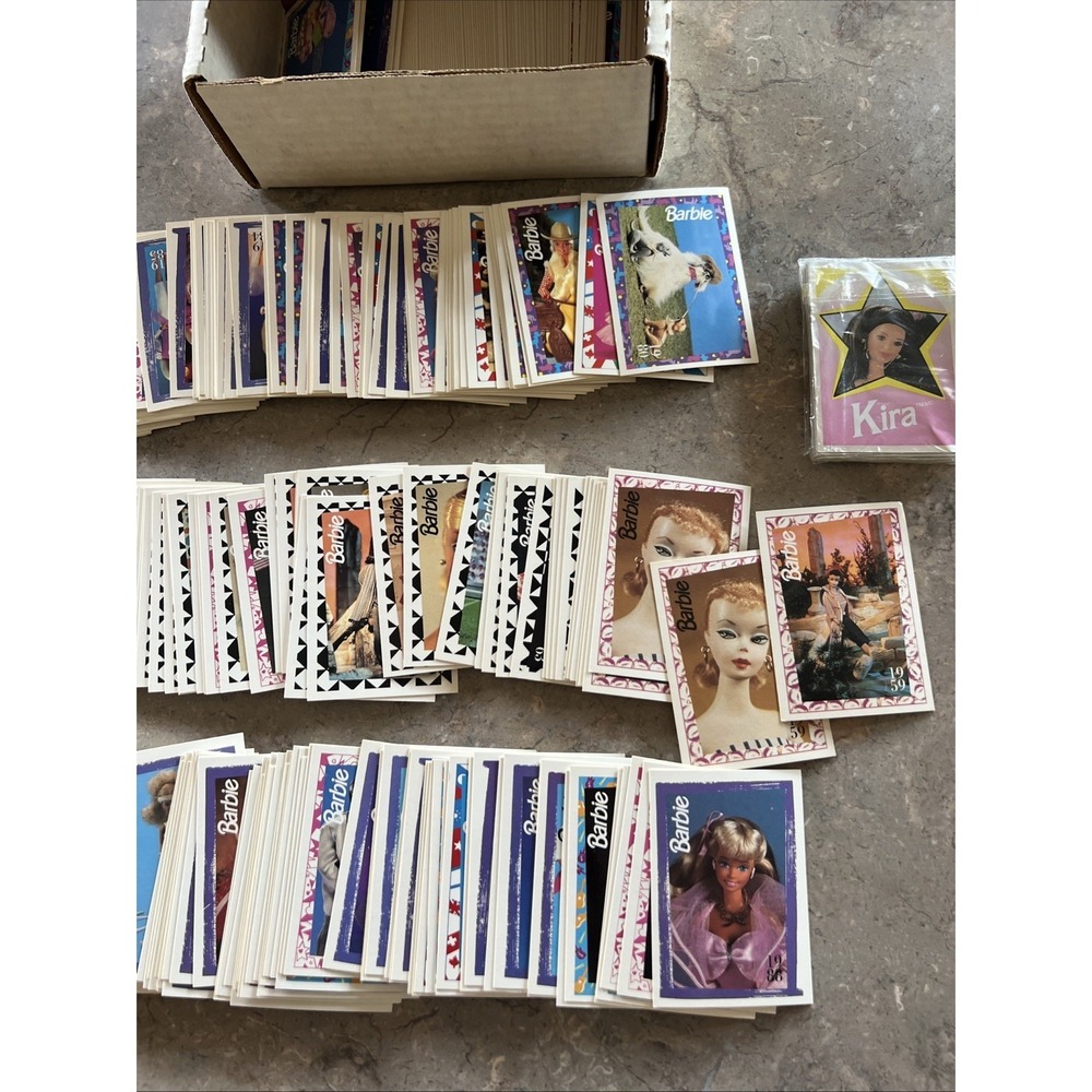 Vintage Panini 1992 Barbie Trading Cards & Stickers